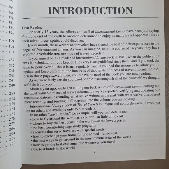 Travel Secrets 1995 International Living Hardcover Book World Travel Guide - Picture 9 of 14